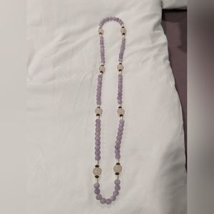 Amethyst beaded necklace